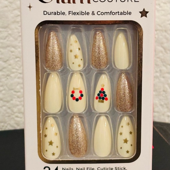 CALA Glam Couture Holiday Nails Durable Flexible Comfortable Flirty Fun Dressy - Picture 2 of 4